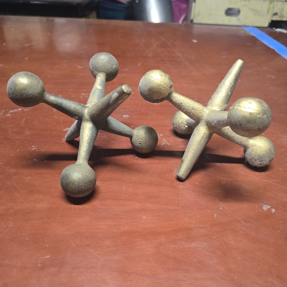 Vintage Mid-Century Modern Jacks Sculptures